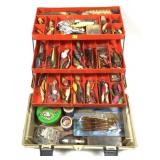 Flambeau 1823 tackle box with contents includes