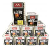 x9- Boxes of CCI .22 Mag. TNT hollow point