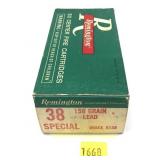Vintage box of .38 Special 158-grain lead