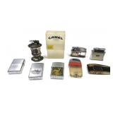 Lot: 7 Assorted Lighters, 2 Zippo