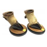 Pair of Hoof Ashtrays