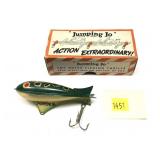 Vintage Jumping Jo No. 4-F frog lure with box