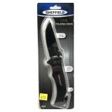 Shefield 3 1/2" folding knife, new in package