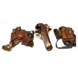 Lot: 3- Assorted Leather Holsters includes