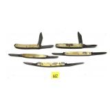 Lot, 5 vintage folding knives