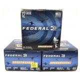 x3- Boxes of 12 Ga. 3" No. 4 Federal steel
