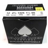 Box of 12 Ga. 2.75" Black Aces 00 buckshot,