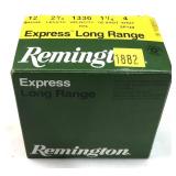 Box 12 Ga. 2.75" No. 4 Remington shotgun shells,