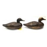 Pair of Drake and Hen Mallards, Dodge Decoy