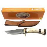 Marbles MR801 stag handle hunting knife with