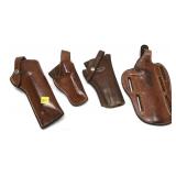 Lot: 4- Assorted Leather Holsters