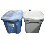 Lot: 2- Totes with lids