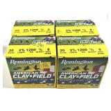 x4- Boxes of 20 Ga. 2.75" No. 8 Remington clay and
