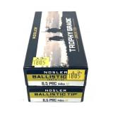 x2- Boxes of 6.5 PRC 140-grain BT Nosler Ballistic