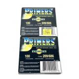 Lot of 200 Type 209 Nobel Sport Primers,
