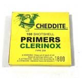 Lot of 100 Type 209 Cheddite shot shell primers,