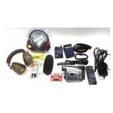 Lot: Earmuffs, Cannon Digital Camcorder and misc.