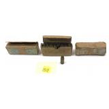 Lot, 3 vintage boxes of 9mm Luger German