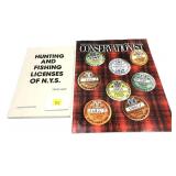Lot: N.Y.S. Hunting & Fishing Licenses book and
