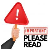 IMPORTANT BUYER NOTIFICATION: