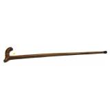 Wooden Hand Carved Face Cane/Walking Stick