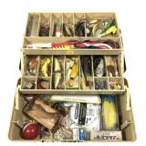 Plano 3200 tackle box with contents includes