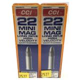 Lot, 2 cases CCI 22 Mini-Mag .22 LR.