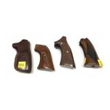 Lot: 4 Assorted Pairs of Wooden Grips