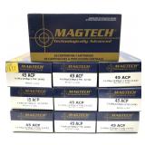x10 - Boxes of .45 ACP - 230 Gr. FMC Magtech