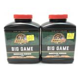 x2- 1 lb. bottles of Big Game smokeless powder -x2