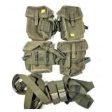 Lot, U.S. military mag pouches and belts