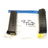 Lot, 2 RWB .45 ACP. 8 Rd. magazines