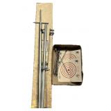Target stand in box with vintage Cadet target
