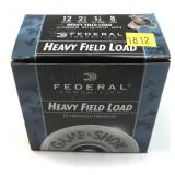 Box of 12 Ga. 2.75" No. 8 Federal field loads,