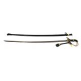 WWII German Dove head sword with scabbard and knot