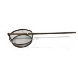 Smelt pan with wooden handle/pole -LOCAL PICK UP