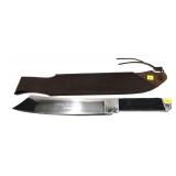 Rambo knife with Rambo leather sheath, 20"