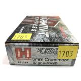 Box of 6mm Creedmoor 87-grain V-Max Hornady