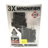 UTG 3x Flip to Side W/E Adjustable Magnifier