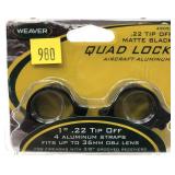 Weaver Quad Lock .22 Tip Off 1" Scope Rings