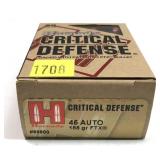 Box of .45 Auto 185-grain FTX Critical Defense