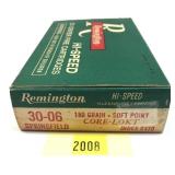 Vintage box of .30-06 Sprg. 180-grain Remington