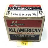 Box of 12 Ga. 2.75" No. 7.5 Remington trap