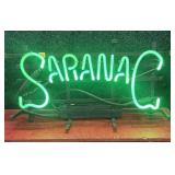 Saranac neon sign, 20" L, working
