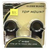 Weaver Top Mount 1" Scope Rings