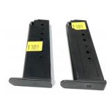 Lot: 2-H&K P7 9mm 8 rd. Magazines