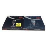 x2- Boxes of .22 LR. CCI shotshells #12 -x2