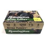 Box of 12 Ga. 3" No. 5 Remington Nitro