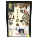 Lot: Assorted Roosevelt Political Items includes