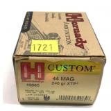 Box of .44 Mag. 240-grain XTP Hornady